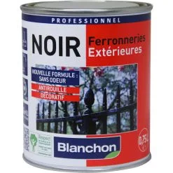 Blanchon Soldes 37 Peinture Noir Ferronneries Blanchon Antirouille 250ml Mat