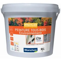 Blanchon Soldes 48 BLANCHON Peinture Tous Bois Environnement Blanc 10L